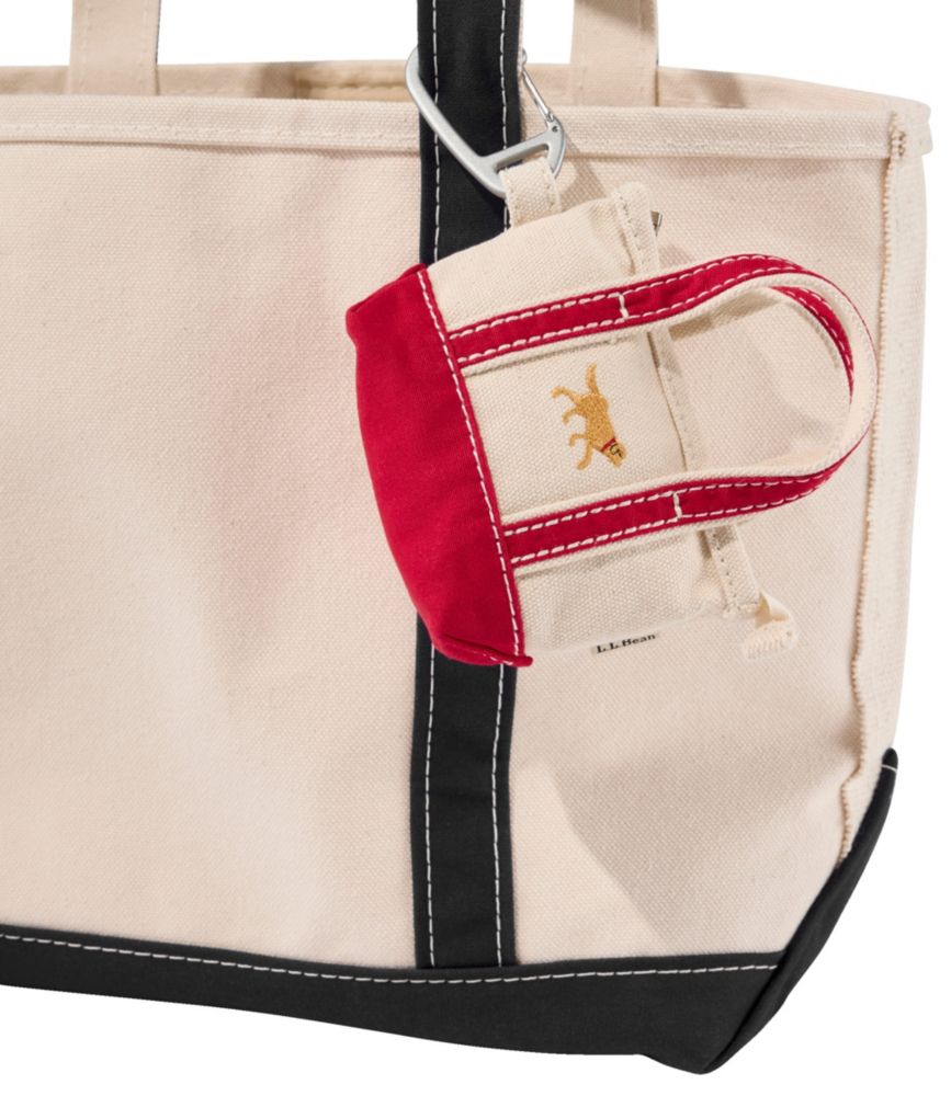 L.L.Bean Embroidered Micro Boat and Tote, Yellow Dog, Red/Yellow, small image number 2