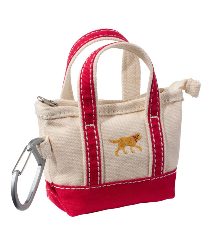 L.L.Bean Embroidered Micro Boat and Tote, Yellow Dog