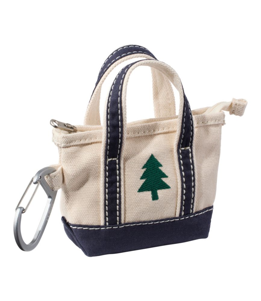 L.L.Bean Embroidered Micro Boat and Tote, Pine Tree