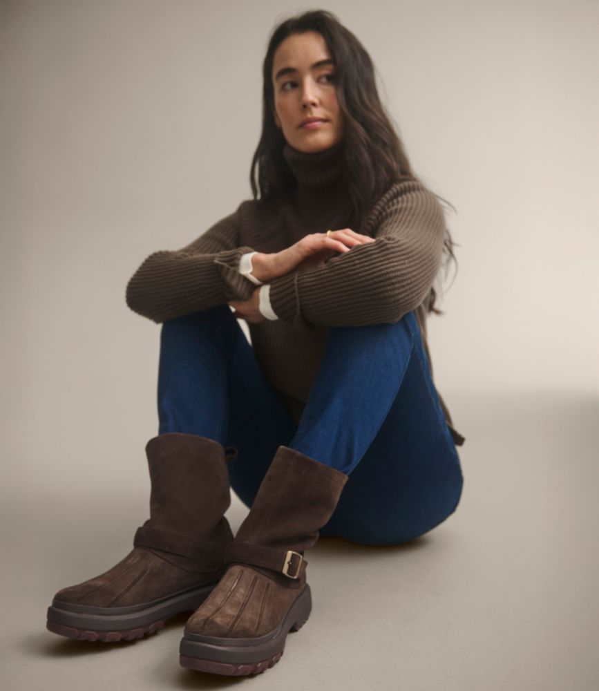 Women's 5-Bar Pull-On Boots, Suede