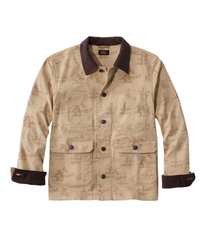 Men's Signature Double L® Denim Barn Coat, Print