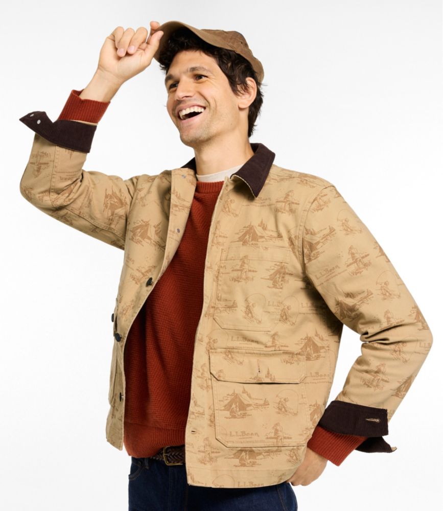 Men's Signature Double L® Denim Barn Coat, Print