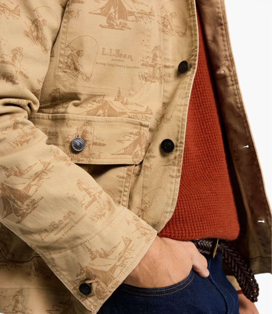 Men's Signature Double L® Denim Barn Coat, Print
