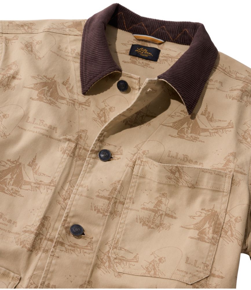 Men's Signature Double L® Denim Barn Coat, Print