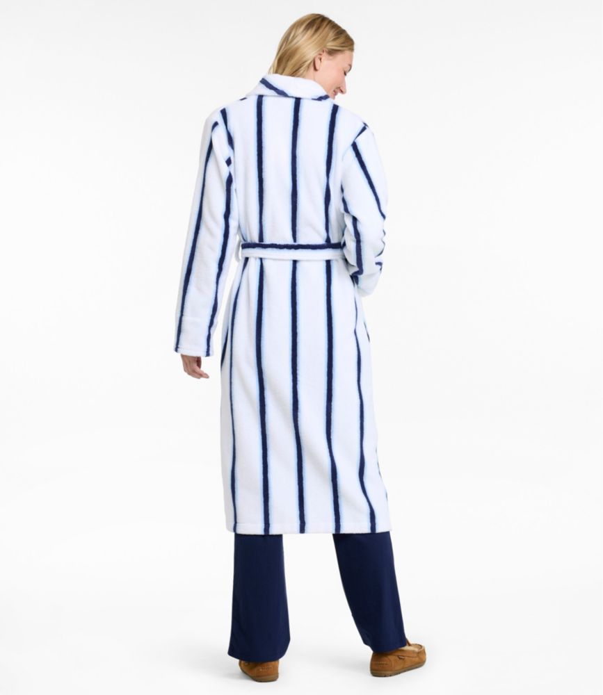 Women's Soft Plush Terry Robe, Stripe
