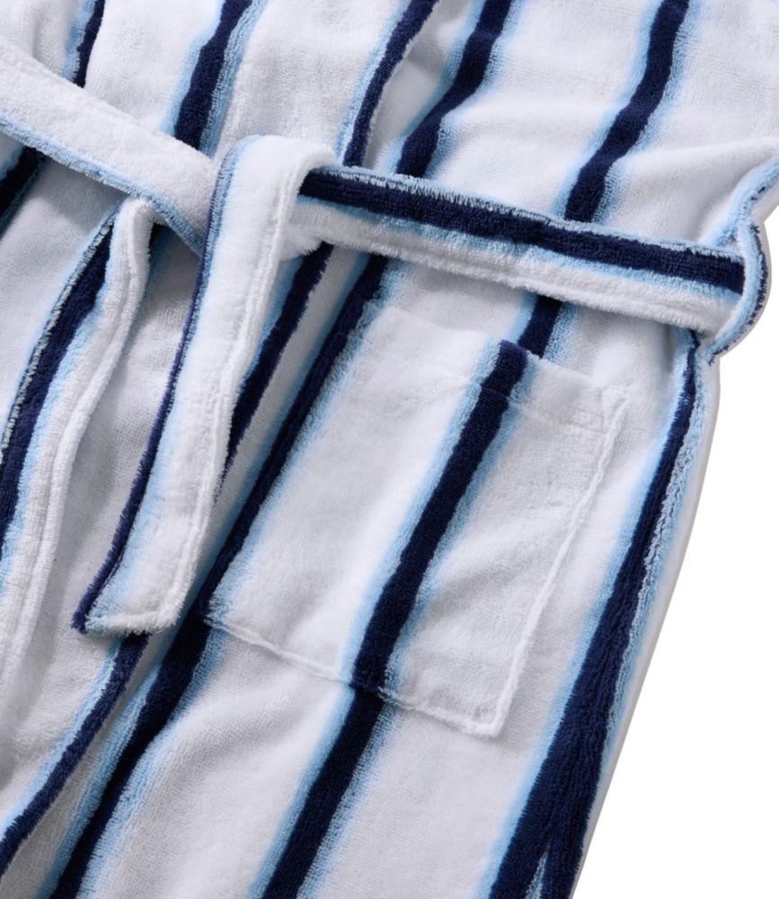 Women's Soft Plush Terry Robe, Stripe