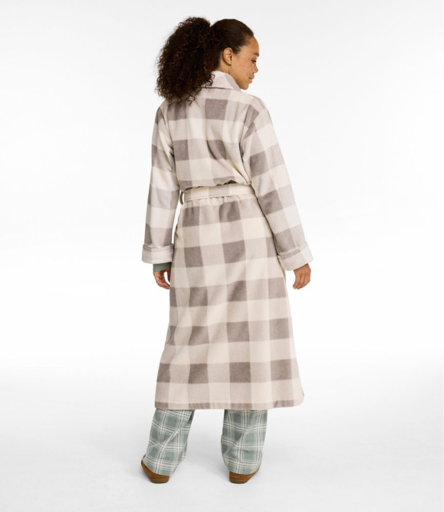 Women's Soft Plush Terry Robe, Plaid