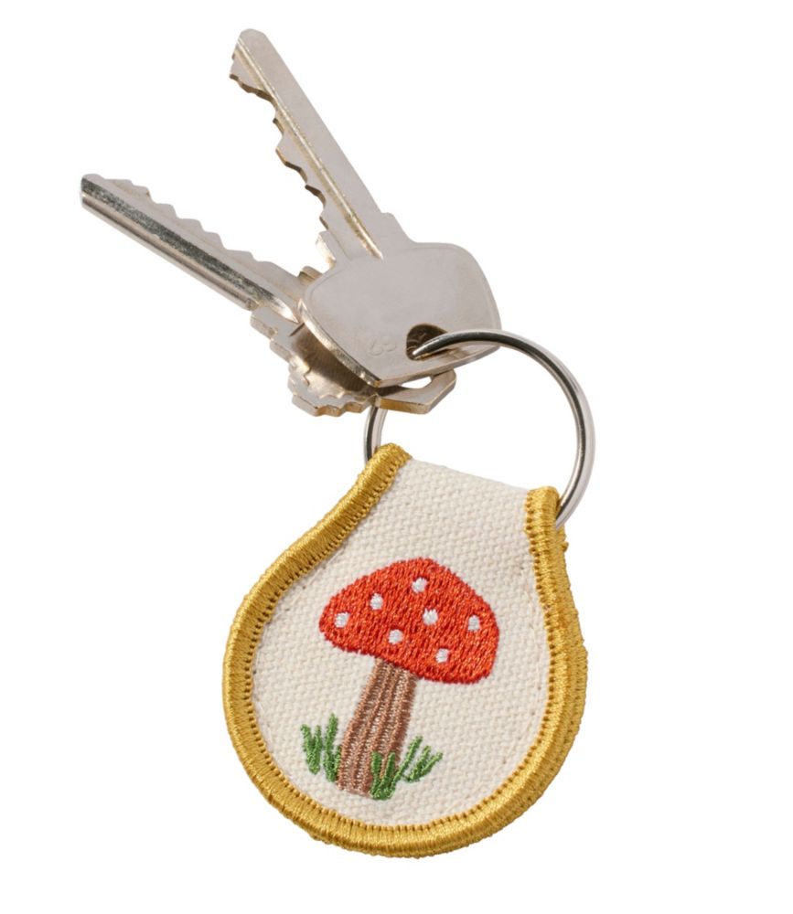 Embroidered Patch Charm, Mushroom