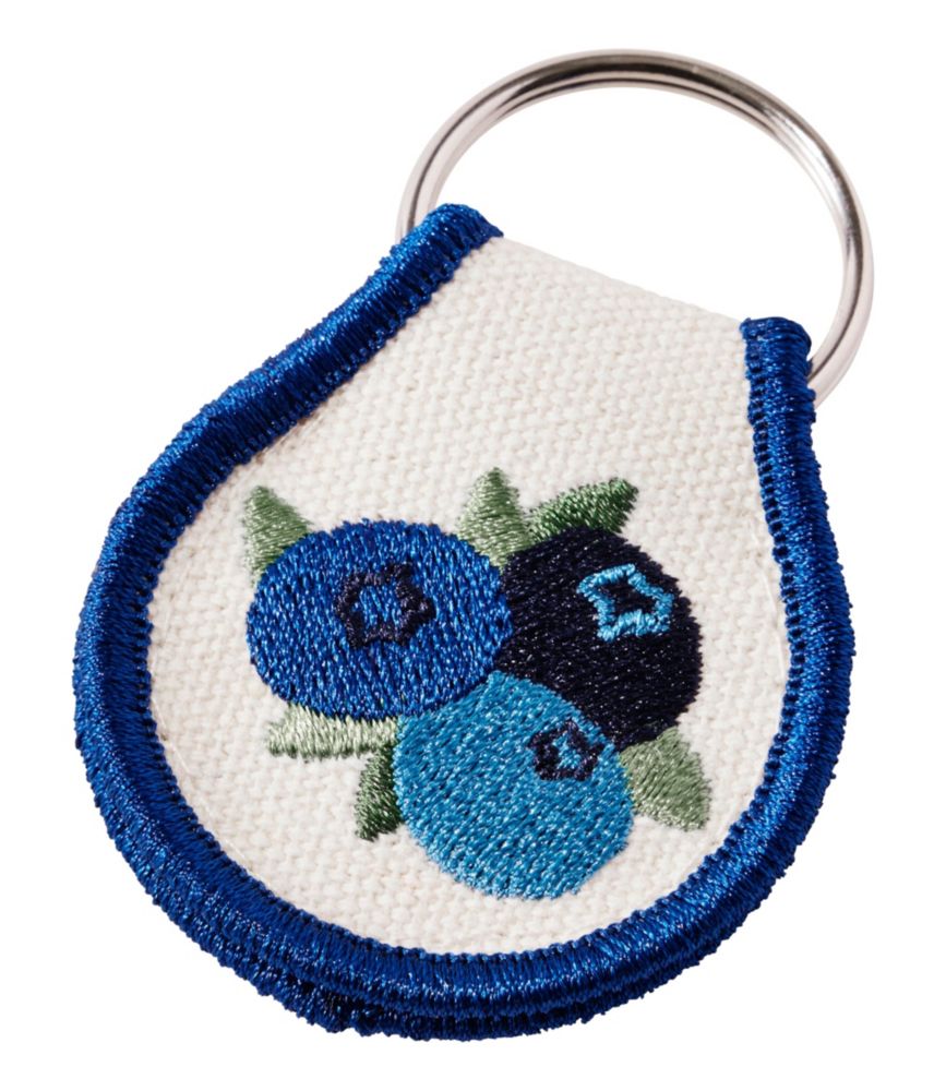 Embroidered Patch Charm, Blueberries
