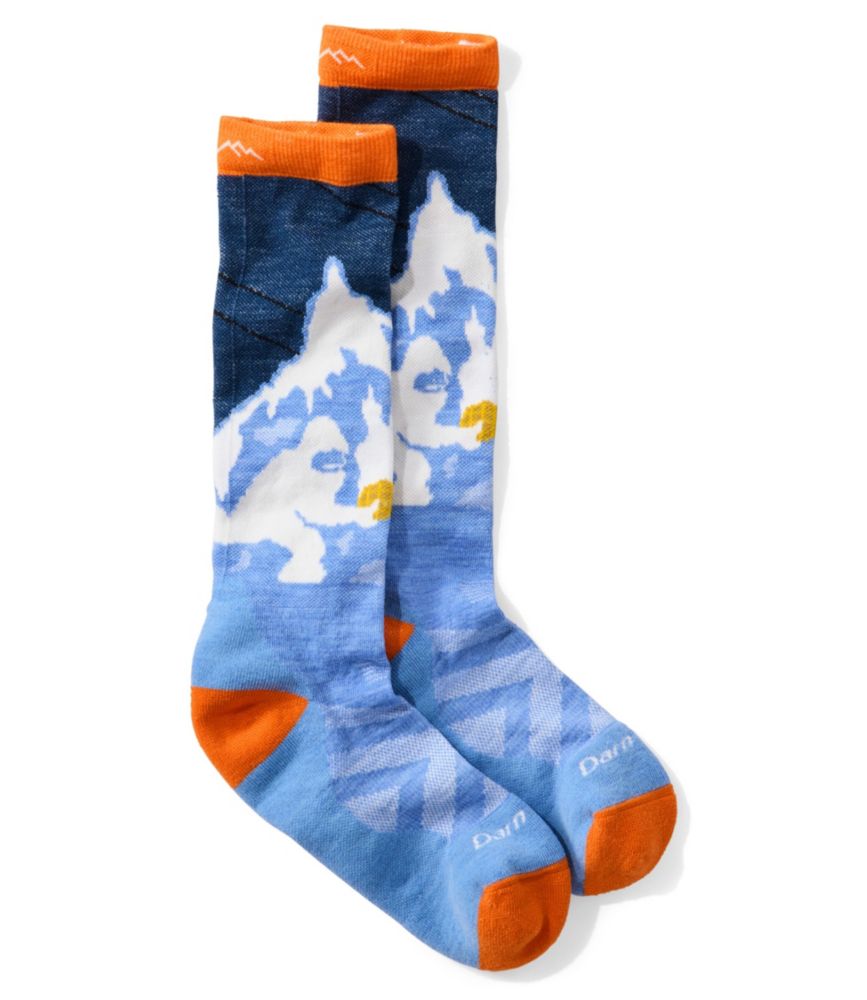 Kids' Darn Tough Over-the-Calf Midweight Ski Socks, Little Yeti