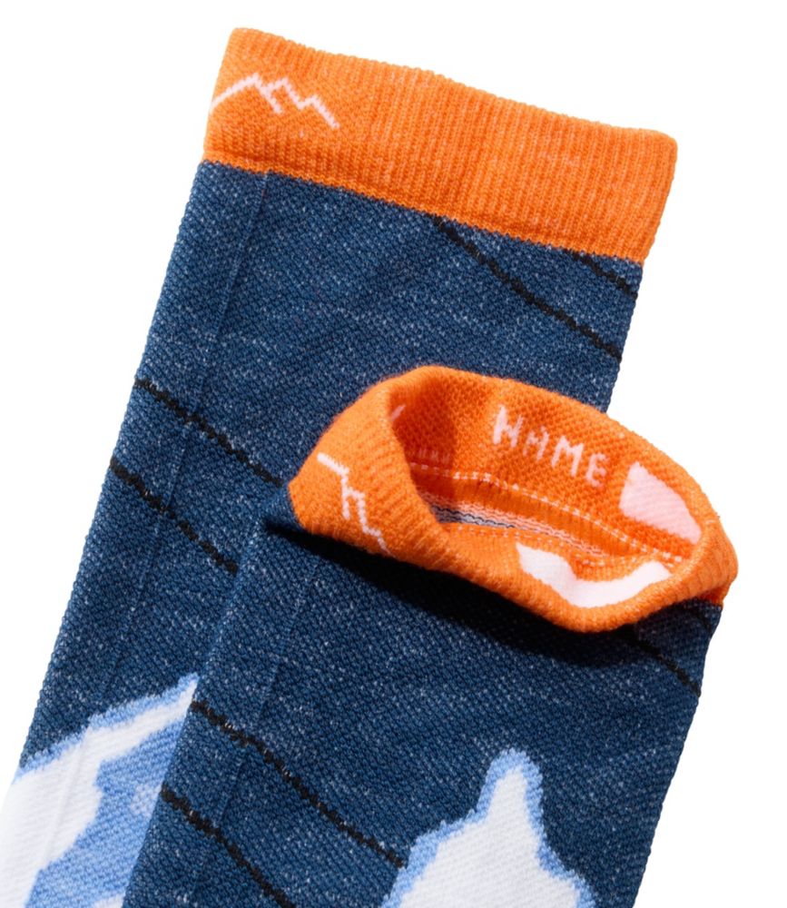 Kids' Darn Tough Over-the-Calf Midweight Ski Socks, Little Yeti