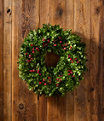 Boxwood Berry Wreath 20", One Color, small image number 0
