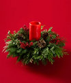 Winter Foliage Centerpiece Pillar, One Color, small image number 0