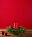 Winter Foliage Centerpiece Pillar, One Color, small image number 1