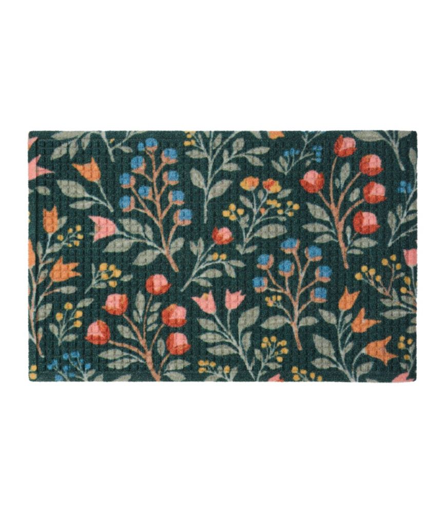 Printed Recycled Waterhog Doormat, Wild Meadow main