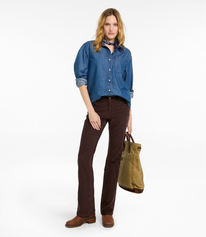 Women's L.L.Bean Go-Anywhere Corduroy Pants, Mid-Rise Bootcut, New